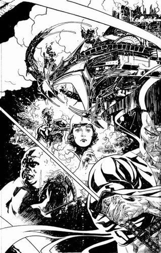 4001 AD (2016) #2 (Cover H 1:100 Variant B&W Interlock Cover Sook)