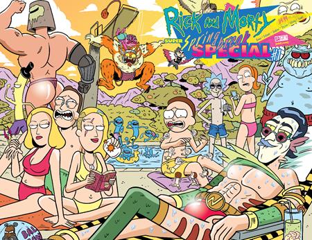 RICK AND MORTY SUPER SPRING BREAK SPECIAL #1 CVR D INC 1:10 MARC ELLERBY WRAPAROUND VAR
