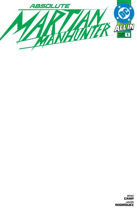 ABSOLUTE MARTIAN MANHUNTER #1 (OF 6) CVR H BLANK CARD STOCK VAR