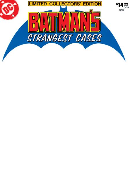 LIMITED COLLECTORS EDITION #59 BATMANS STRANGEST CASES FACSIMILE EDITION CVR C BLANK VAR