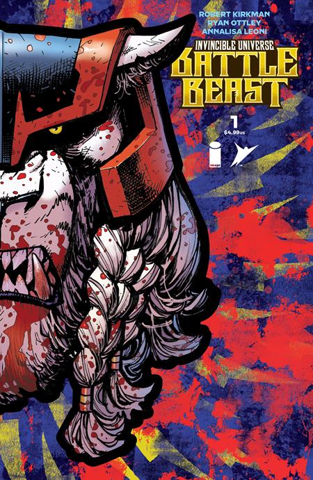INVINCIBLE UNIVERSE BATTLE BEAST #1 CVR J RYAN OTTLEY & ANNALISA LEONI FOIL DIE CUT MASK VAR