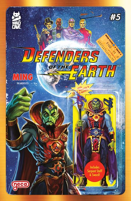 DEFENDERS OF THE EARTH #5 (OF 8) CVR B DJORDJE DJOKOVIC ACTION FIGURE VAR