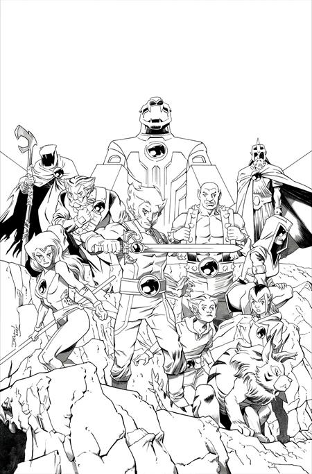 THUNDERCATS #25 CVR M INC 1:7 DECLAN SHALVEY LINE ART VIRGIN VAR