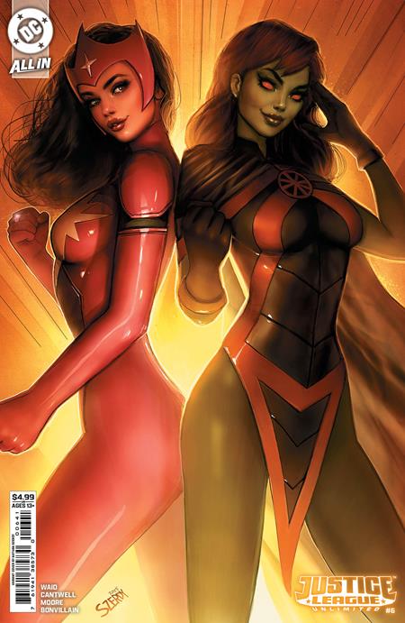 JUSTICE LEAGUE UNLIMITED #6 CVR C NATHAN SZERDY CARD STOCK VAR (WE ARE YESTERDAY)