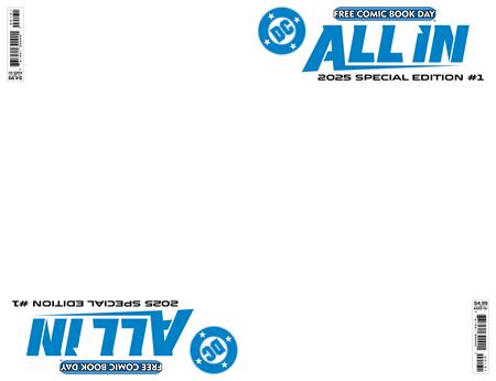 FCBD 2025 - DC ALL IN ABSOLUTE UNIVERSE 2025 FCBD SPECIAL EDITION BLANK VAR