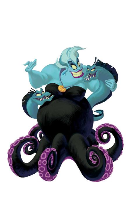 DISNEY VILLAINS URSULA #3 CVR H INC 1:15 ANIMATION ART VIRGIN VAR