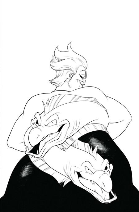 DISNEY VILLAINS URSULA #3 CVR I INC 1:15 ROBERT QUINN LINE ART VIRGIN VAR