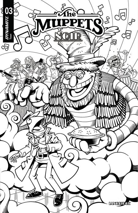 MUPPETS NOIR #3 CVR E INC 1:15 ROGER LANGRIDGE LINE ART VAR