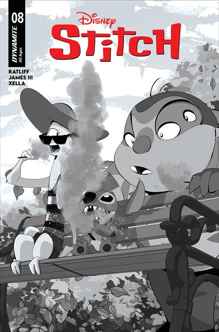 STITCH #8 CVR E INC 1:10 GEORGE KAMBADAIS LINE ART VAR