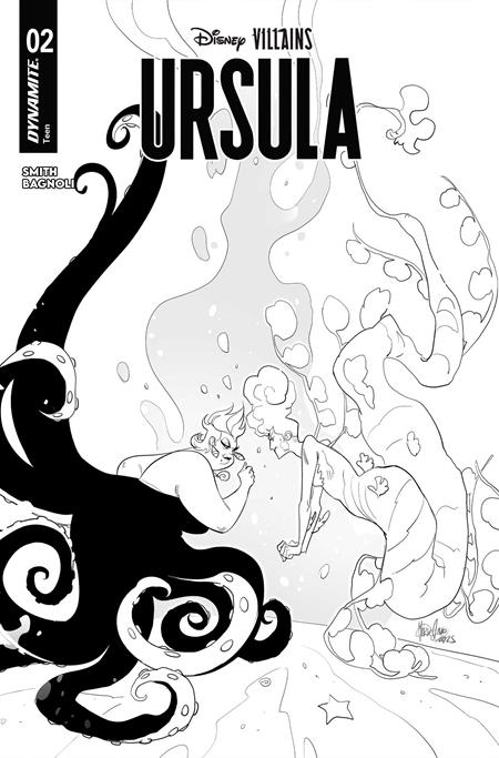 DISNEY VILLAINS URSULA #2 CVR M JAE LEE LINE ART VAR