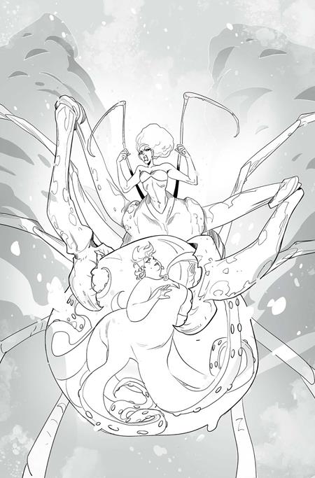 DISNEY VILLAINS URSULA #3 CVR N FOC INC 1:5 MIRKA ANDOLFO LINE ART VIRGIN VAR