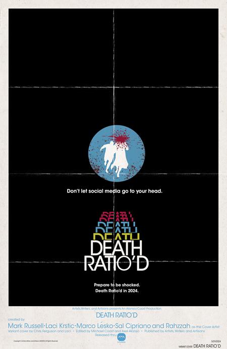 DEATH RATIOD (ONE SHOT) CVR B CHRIS FERGUSON & LACI MOVIE POSTER HOMAGE VAR