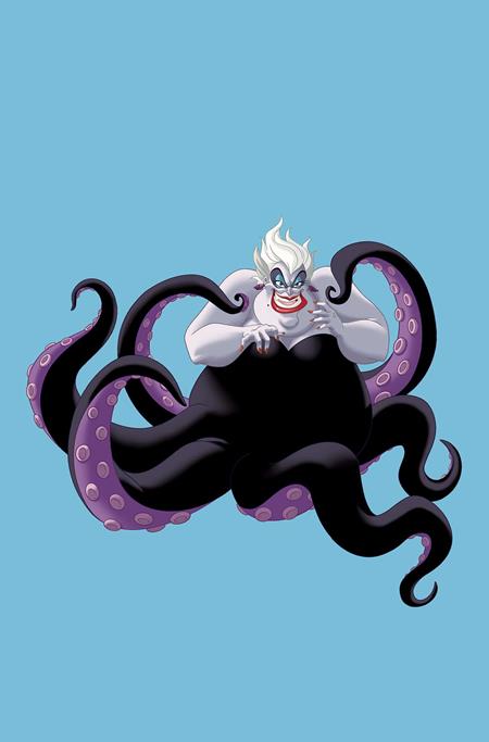 DISNEY VILLAINS URSULA #4 CVR H INC 1:15 ANIMATION ART VIRGIN VAR