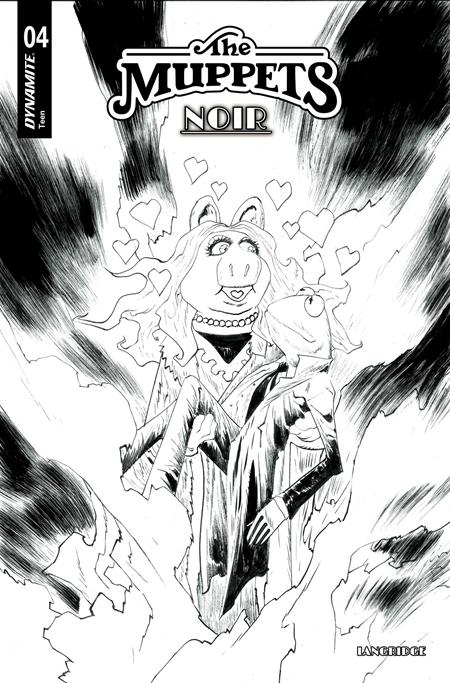 MUPPETS NOIR #4 CVR D INC 1:10 JAE LEE LINE ART VAR