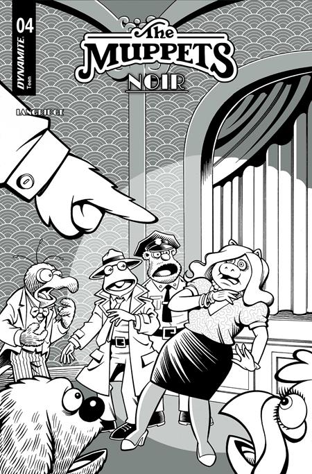 MUPPETS NOIR #4 CVR E INC 1:15 ROGER LANGRIDGE LINE ART VAR