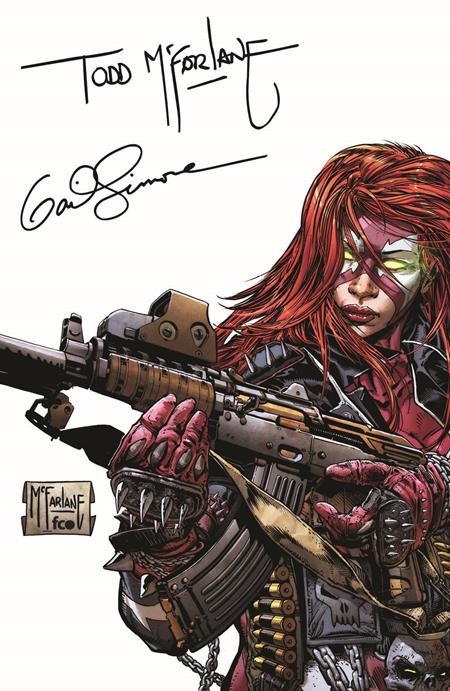 SHE-SPAWN #1 (OF 5) CVR K INC 1:500 TODD MCFARLANE & GAIL SIMONE SIGNED VAR