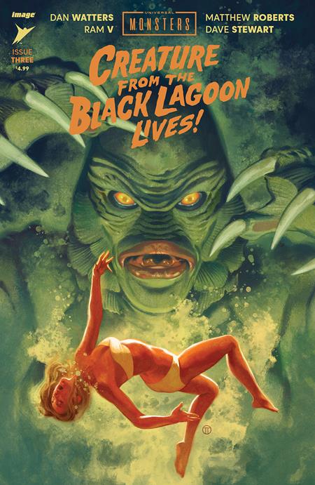 image comics universal monsters UNIVERSAL MONSTERS CREATURE FROM THE BLACK LAGOON LIVES #3 (OF 4) CVR B JULIAN TOTINO TEDESCO VAR