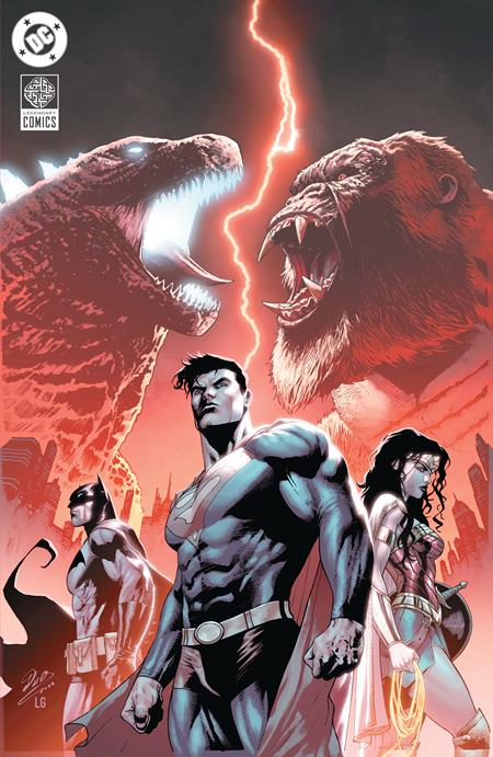 JUSTICE LEAGUE VS GODZILLA VS KONG 2 #1 (OF 7) CVR I INC 1:100 CHRISTIAN DUCE CARD STOCK VAR