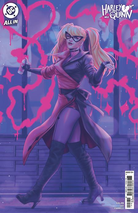HARLEY QUINN #52 CVR E INC 1:25 ROBIN HIGGINBOTTOM CARD STOCK VAR