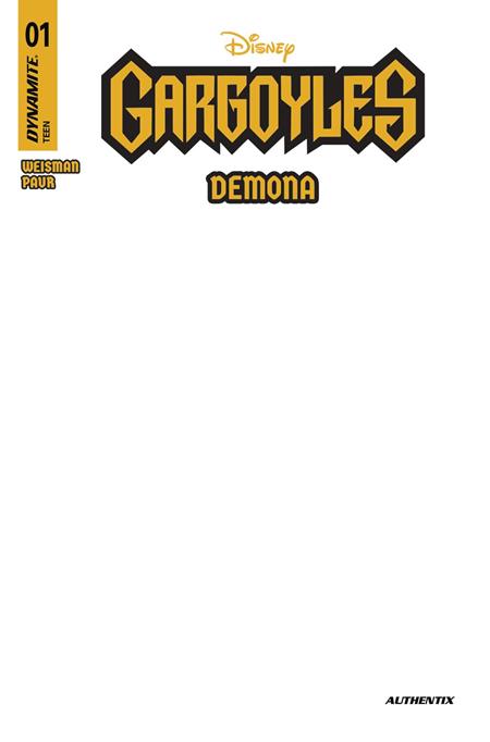 GARGOYLES DEMONA #1 CVR I BLANK AUTHENTIX