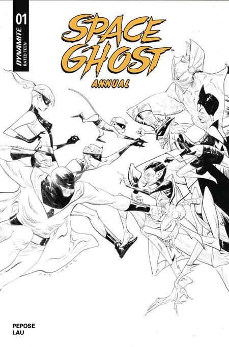 SPACE GHOST ANNUAL #1 CVR I 10 COPY INCV LEE LINE ART
