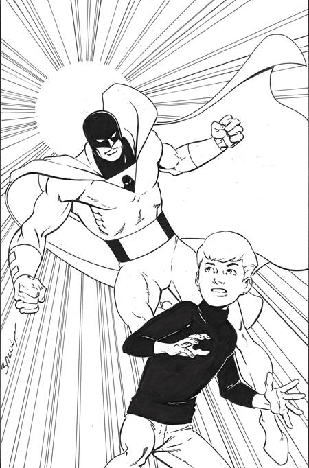SPACE GHOST JONNY QUEST SPACE QUEST #2 CVR P 20 COPY INCV BAGLEY LINE ART VIRGIN