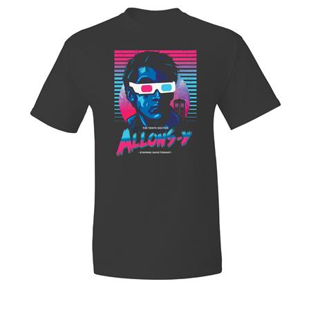DOCTOR WHO NEON 80S ALLONS-Y T-SHIRT XXL