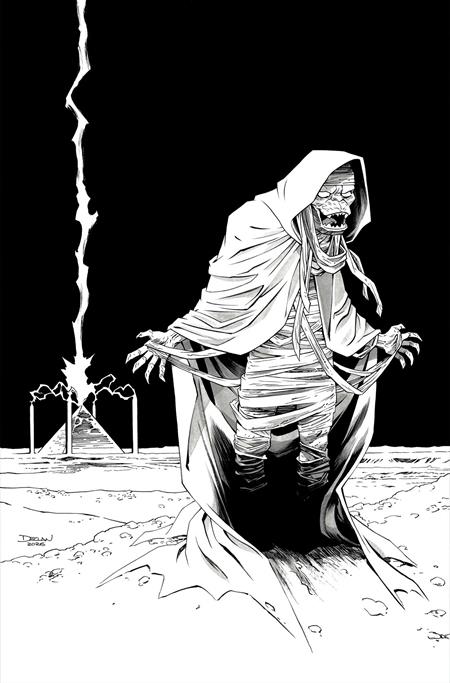 MUMM RA THE EVER LIVING #3 CVR L INC 1:7 DECLAN SHALVEY LINE ART VIRGIN VAR
