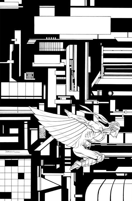 THUNDERCATS X SILVERHAWKS THUNDERHAWKS #3 CVR L INC 1:7 DECLAN SHALVEY LINE ART VIRGIN VAR