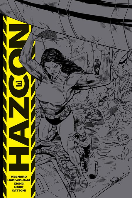 HAZCON #3 (OF 5) CVR D 5 COPY DONNY HADIWIDJAJA BLACK EMBOSSED UV VAR 