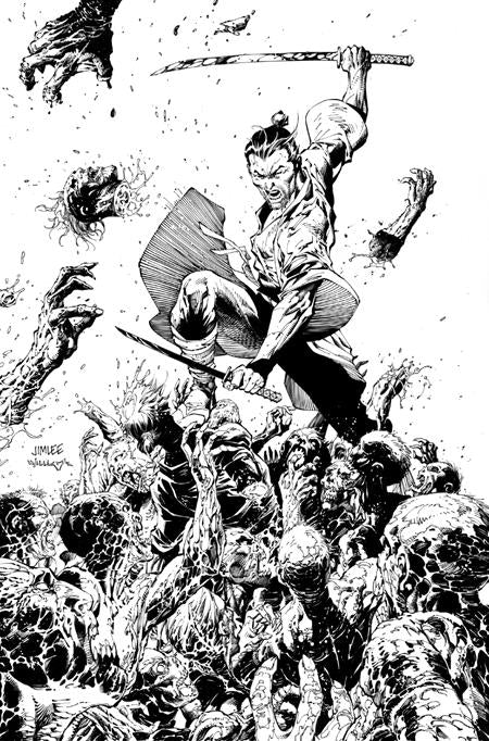 DEAD SAMURAI #8 CVR D INC 1:10 JIM LEE B&W VIRGIN VAR