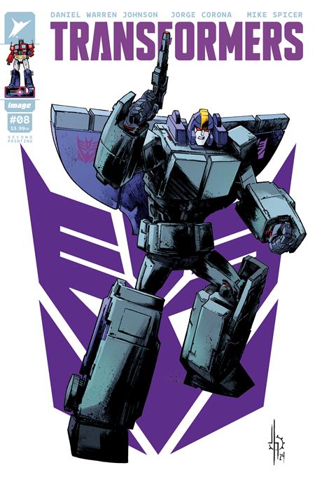 TRANSFORMERS #8 Second Printing Cvr A Jason Howard Decepticon