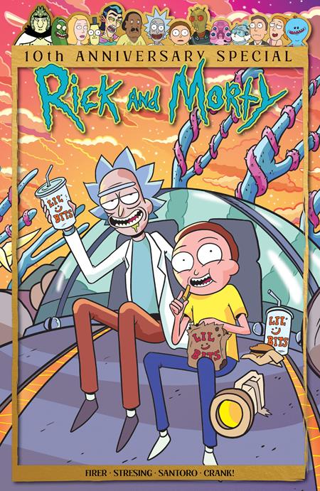 RICK AND MORTY 10TH ANNIVERSARY SPECIAL #1 (ONE SHOT) CVR A MARC ELLERBY WRAPAROUND