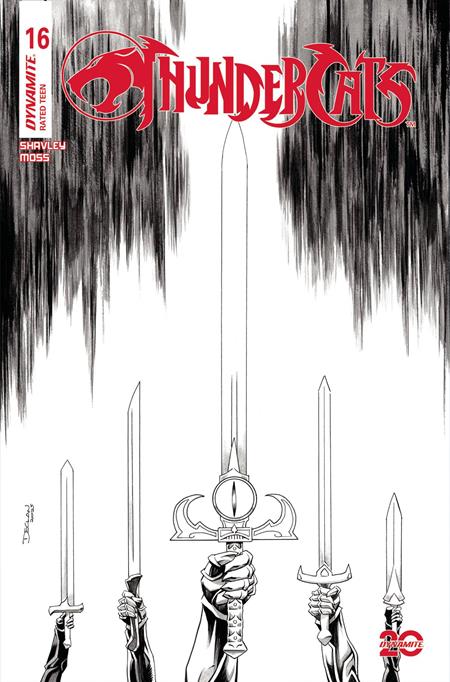 THUNDERCATS #16 CVR P 10 COPY INCV SHALVEY LINE ART