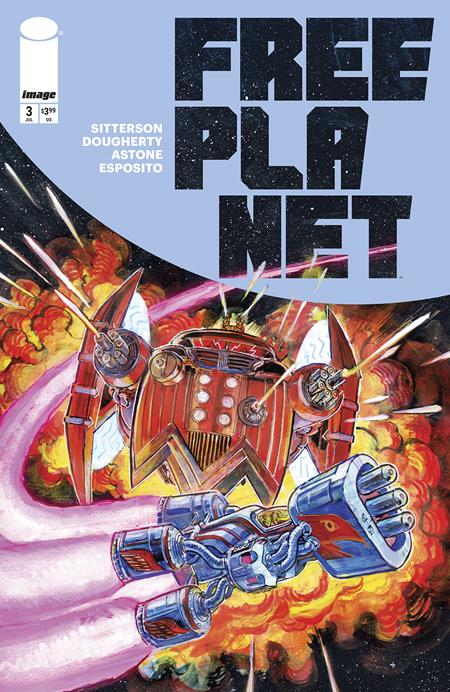FREE PLANET #3 CVR C INC 1:25 JED DOUGHERTY FOIL VAR