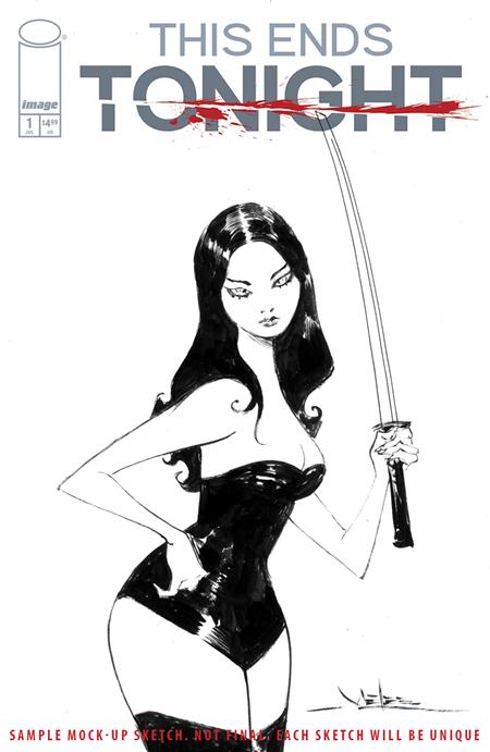 THIS ENDS TONIGHT #1 (OF 3) CVR F INC 1:500 JAE LEE CONVENTION SKETCH VAR