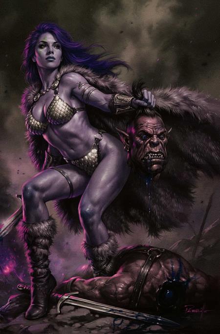 RED SONJA SHE DEVIL WITH A SWORD #3 CVR N INC 1:7 LUCIO PARRILLO ULTRAVIOLET VIRGIN VAR