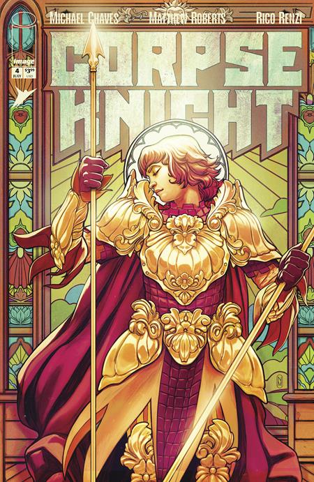 CORPSE KNIGHT #4 (OF 6) CVR D INC 1:25 NIMIT MALAVIA STAINED GLASS VAR