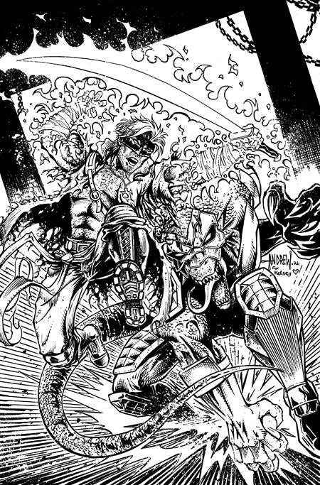 FINAL BOSS #8 CVR D INC 1:25 ANDREW MANGUM B&W VIRGIN VAR
