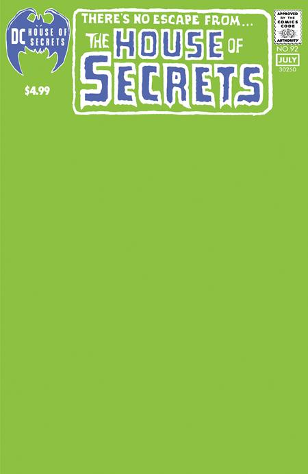 HOUSE OF SECRETS #92 FACSIMILE EDITION (2024) CVR C BLANK VAR