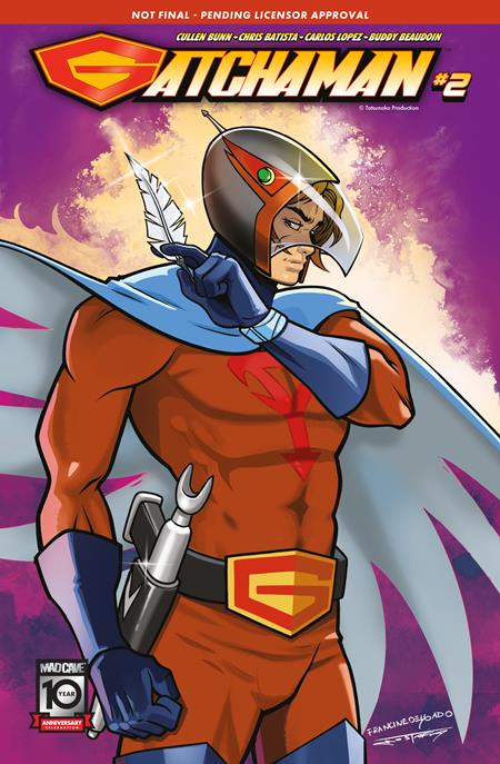 GATCHAMAN #2 CVR C INC 1:10 FRANCINE DELGADO JOE THE CONDOR VAR