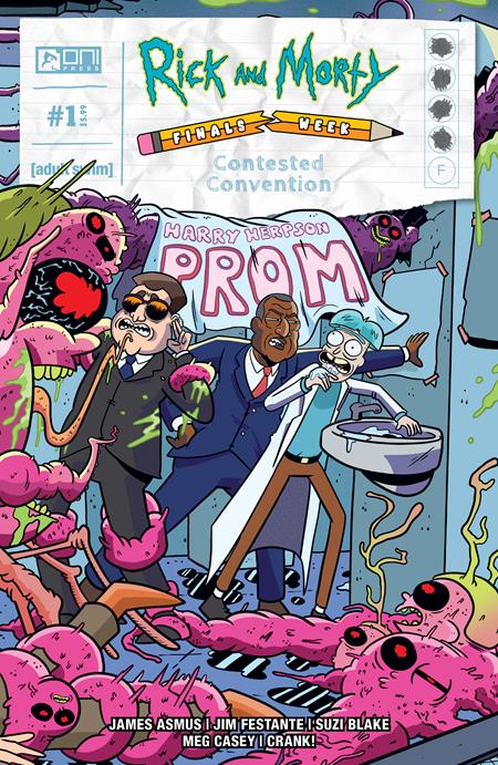 RICK AND MORTY FINALS WEEK CONTESTED CONVENTION #1 (ONE SHOT) CVR C INC 1:10 MARC ELLERBY INTERLOCKING VAR