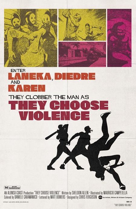 THEY CHOOSE VIOLENCE #3 (OF 5) CVR B CHRIS FERGUSON & MAURICIO CAMPATELLA BLAXPLOITATION FILM HOMAGE VAR