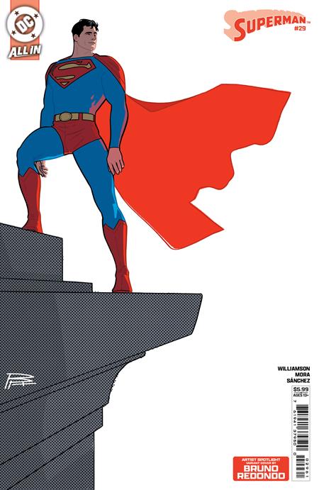 SUPERMAN #29 CVR E BRUNO REDONDO ARTIST SPOTLIGHT CARD STOCK VAR