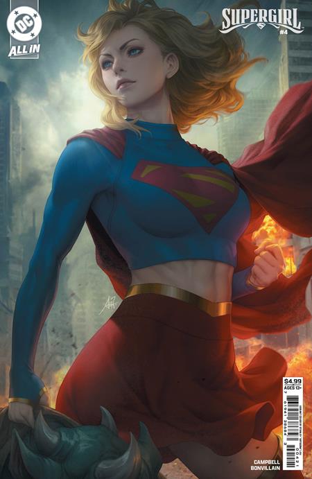 SUPERGIRL #4 CVR B STANLEY ARTGERM LAU CARD STOCK VAR