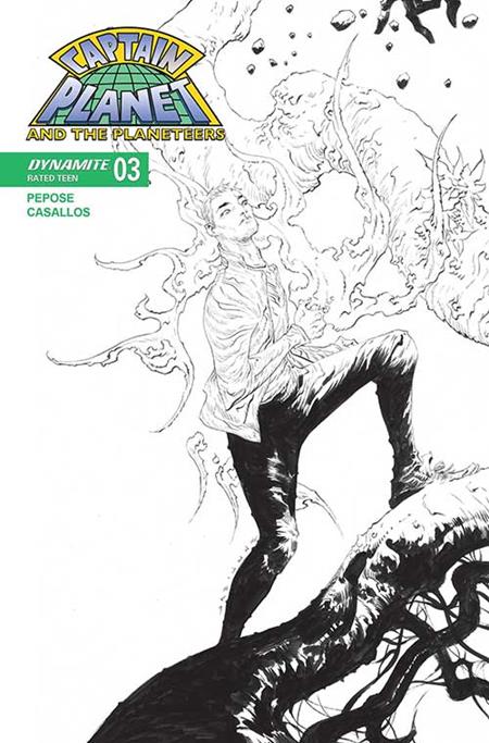 CAPTAIN PLANET #3 CVR G 10 COPY INCV LEE LINE ART