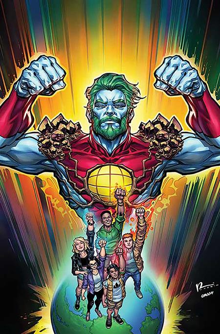 CAPTAIN PLANET #2 CVR E CHAD HARDIN METAL PREMIUM VAR