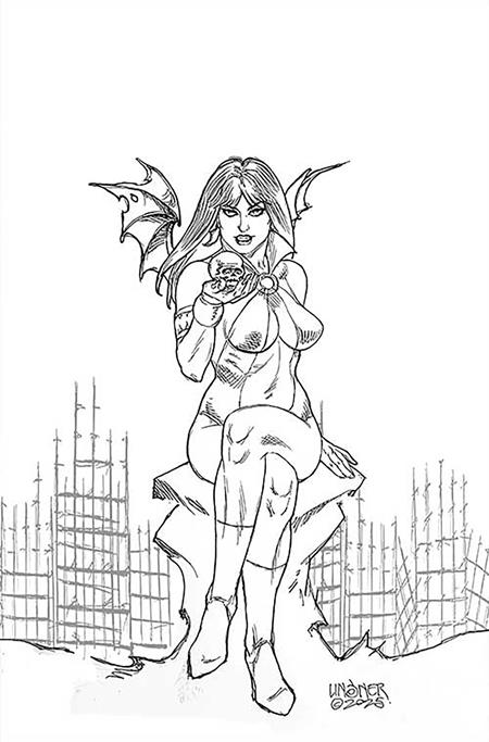 VAMPIRELLA ARMAGEDDON #1 CVR S INC 1:20 JOSEPH MICHAEL LINSNER LINE ART VIRGIN VAR