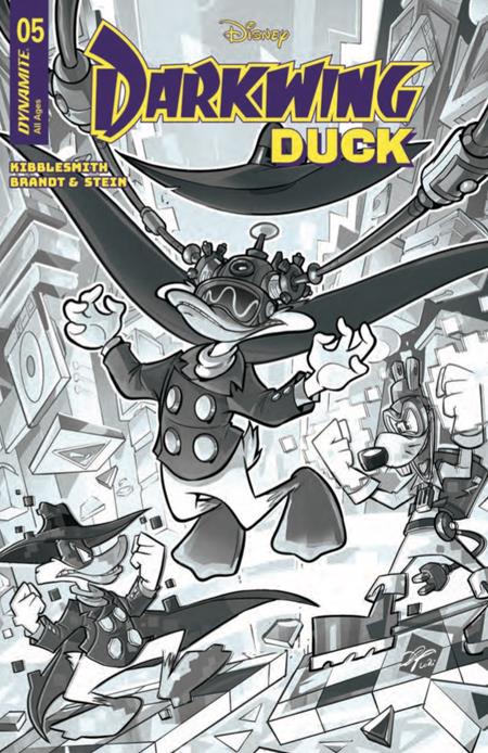 DARKWING DUCK #5 CVR F INC 1:10 CIRO CANGIALOSI LINE ART VAR