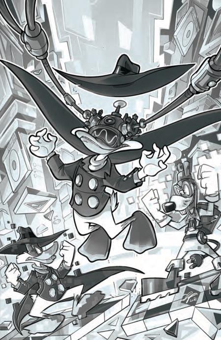 DARKWING DUCK #5 CVR H INC 1:15 CIRO CANGIALOSI LINE ART VIRGIN VAR